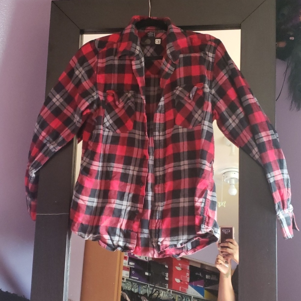 Plaid button up